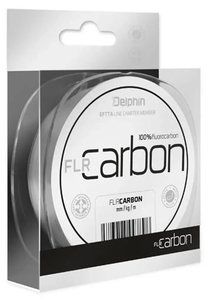 DELPHIN FLR Carbon Fluorocarbon Vorfachschnur 20 m 0,35 mm transparent