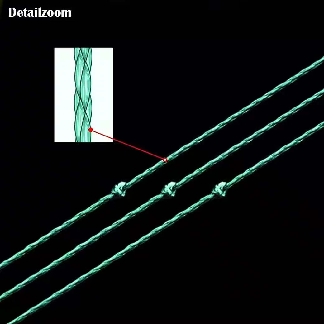 GARVEEMORE Geflochtene Angelschnur 4/8-fach PE hochfest 300-1000 m