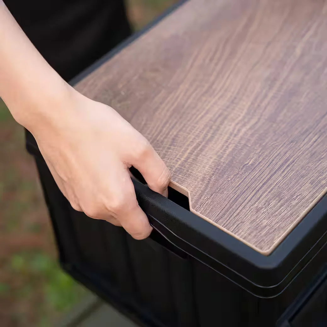 NILS CAMP 2in1 klappbare Campingbox 20L mit Arbeitsfläche